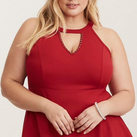 Torrid Tops - Torrid Red Pelpum Tank